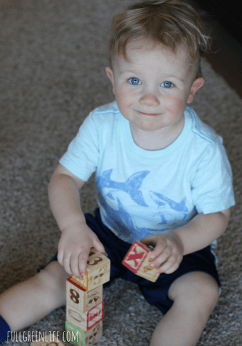 toddler stacking blocks